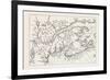 Map of Canada and Nova Scotia, from Joannes De Salt's America Utriusque Descriptio, 1633, 1870S-null-Framed Giclee Print