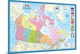 Map of Canada-null-Mounted Poster