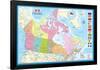 Map of Canada-null-Framed Poster