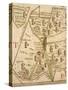 Map of Candelaro, Italy, from the Atlas Atlante Delle Locazioni, 1687-1697-Antonio and Nunzio Michele-Stretched Canvas