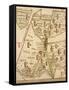 Map of Candelaro, Italy, from the Atlas Atlante Delle Locazioni, 1687-1697-Antonio and Nunzio Michele-Framed Stretched Canvas