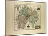 Map of Cantal 1896, France-null-Mounted Giclee Print