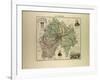 Map of Cantal 1896, France-null-Framed Giclee Print