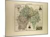 Map of Cantal 1896, France-null-Mounted Giclee Print