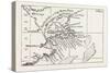 Map of Cape Breton. from Popple's Atlas. Canada, 1870S-null-Stretched Canvas