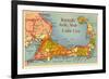 Map of Cape Cod, Massachusetts-null-Framed Art Print