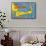 Map of Cape Cod, Massachusetts-null-Framed Stretched Canvas displayed on a wall