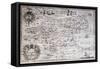 Map of Capitanata in Puglia, Italy, 17th Century-null-Framed Stretched Canvas