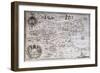 Map of Capitanata in Puglia, Italy, 17th Century-null-Framed Giclee Print
