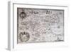 Map of Capitanata in Puglia, Italy, 17th Century-null-Framed Giclee Print