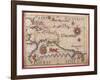 Map of Caribbean, Antilles and Northern South America-Diego Homen-Framed Giclee Print