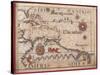 Map of Caribbean, Antilles and Northern South America-Diego Homen-Stretched Canvas