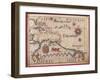 Map of Caribbean, Antilles and Northern South America-Diego Homen-Framed Giclee Print