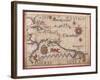 Map of Caribbean, Antilles and Northern South America-Diego Homen-Framed Giclee Print