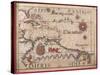 Map of Caribbean, Antilles and Northern South America-Diego Homen-Stretched Canvas