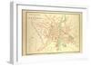 Map of Castres France-null-Framed Giclee Print