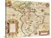 Map of Central and South America, from "Americae Tertia Pars..", 1562-Theodor de Bry-Stretched Canvas