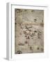 Map of Central and Southern America, 1550-null-Framed Giclee Print