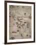 Map of Central and Southern America, 1550-null-Framed Giclee Print