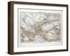 Map of Central Asia Afghanistan Pakistan Republic of Tajikistan Turkmenistan the Republic of Uzbeki-null-Framed Giclee Print