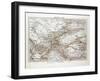 Map of Central Asia Afghanistan Pakistan Republic of Tajikistan Turkmenistan the Republic of Uzbeki-null-Framed Giclee Print