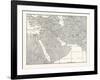 Map of Central Asia, Persia, Arabia, and Turkey in Asia-null-Framed Giclee Print