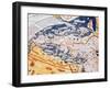 Map of Central Europe, 1486 (Coloured Engraving) (Details of 157909)-Ptolemy-Framed Giclee Print