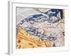 Map of Central Europe, 1486 (Coloured Engraving) (Details of 157909)-Ptolemy-Framed Giclee Print