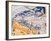 Map of Central Europe, 1486 (Coloured Engraving) (Details of 157909)-Ptolemy-Framed Giclee Print