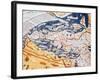 Map of Central Europe, 1486 (Coloured Engraving) (Details of 157909)-Ptolemy-Framed Giclee Print