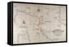 Map of Central-Northern Italy from the Maritime Encyclopedia Dell'Arcano Del Mare-null-Framed Stretched Canvas