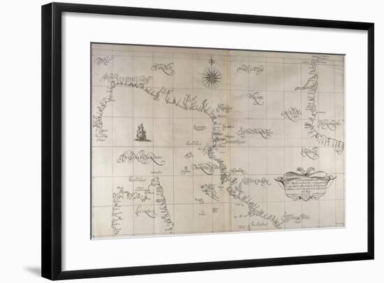 Map of Central-Northern Italy from the Maritime Encyclopedia Dell'Arcano Del Mare-null-Framed Giclee Print