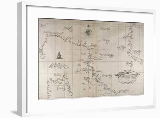 Map of Central-Northern Italy from the Maritime Encyclopedia Dell'Arcano Del Mare-null-Framed Giclee Print