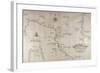 Map of Central-Northern Italy from the Maritime Encyclopedia Dell'Arcano Del Mare-null-Framed Giclee Print