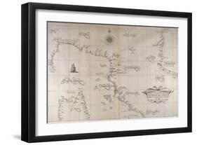 Map of Central-Northern Italy from the Maritime Encyclopedia Dell'Arcano Del Mare-null-Framed Giclee Print