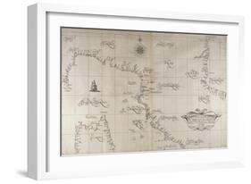 Map of Central-Northern Italy from the Maritime Encyclopedia Dell'Arcano Del Mare-null-Framed Giclee Print