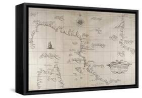 Map of Central-Northern Italy from the Maritime Encyclopedia Dell'Arcano Del Mare-null-Framed Stretched Canvas