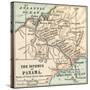 Map of Central Panama (C. 1900)-Encyclopaedia Britannica-Stretched Canvas