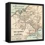 Map of Central Panama (C. 1900)-Encyclopaedia Britannica-Framed Stretched Canvas