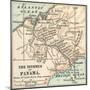 Map of Central Panama (C. 1900)-Encyclopaedia Britannica-Mounted Art Print