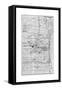 Map of Central Philadelphia, Pennsylvania, USA, C1930S-null-Framed Stretched Canvas