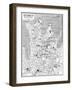 Map of Central Sydney, New South Wales, Australia, C1924-null-Framed Premium Giclee Print