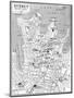 Map of Central Sydney, New South Wales, Australia, C1924-null-Mounted Premium Giclee Print