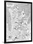 Map of Central Sydney, New South Wales, Australia, C1924-null-Framed Giclee Print