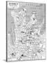 Map of Central Sydney, New South Wales, Australia, C1924-null-Stretched Canvas