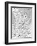 Map of Central Sydney, New South Wales, Australia, C1924-null-Framed Giclee Print