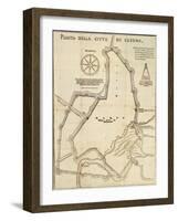 Map of Cesena, Italy-null-Framed Giclee Print