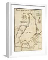 Map of Cesena, Italy-null-Framed Giclee Print