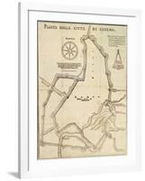 Map of Cesena, Italy-null-Framed Giclee Print