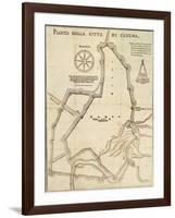 Map of Cesena, Italy-null-Framed Giclee Print